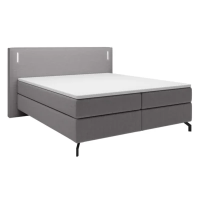 Selsey Boxspringbett LANCO in Grau, Liegefläche 140x200 cm – Bonellfederkern